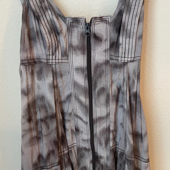 Anthropologie Pilcro Parasail Relaxed Midi Dress Grey Motif - Picture 2 of 10